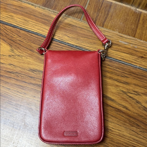 Coach Red Mini Pouch - Picture 2 of 7